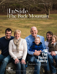 Cover of Inside the Back Mountain Story magazine with The Fishel Family
