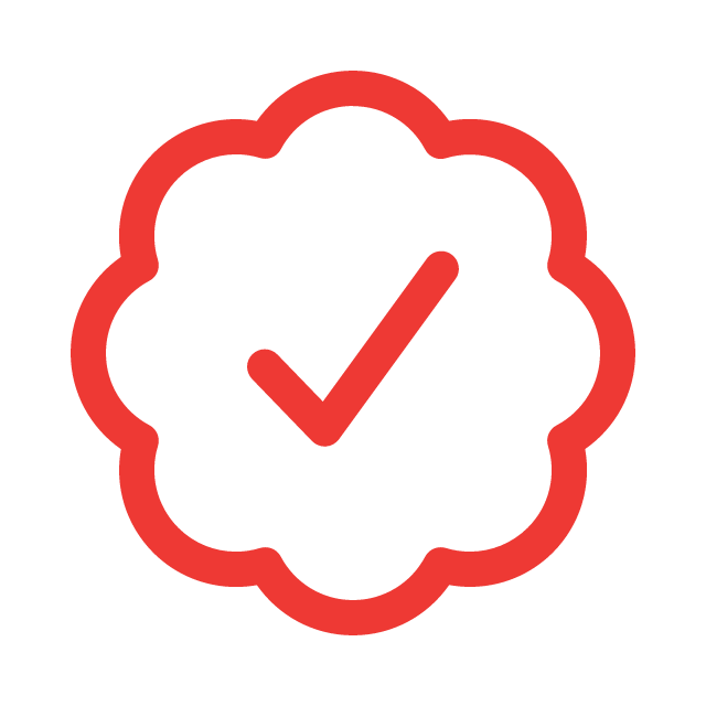 Orange checkmark